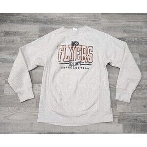 Philadelphia Flyers Men's Gray Crewneck/Sweatshirt Hockey NHL Sizes Medium